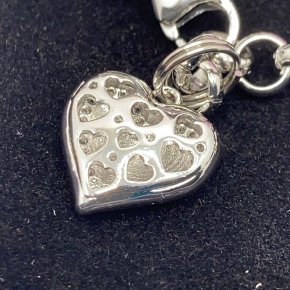 Silver Plated Initial Heart Charm Bracelet “R” - Picture 5 of 5